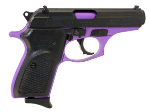 Bersa T380PRP8 Thunder  Micro-Compact Frame 380 ACP 8+1, 3.50" Purple Cerakote Steel Barrel, Matte Black Serrated Steel Slide, Purple Cerakote Aluminum Frame