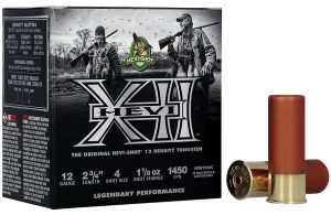 HEVI-Shot HS51314 HEVI-XII  12Gauge 2.75" 1 1/8oz Tungsten 4Shot 25 Per Box/10 Case