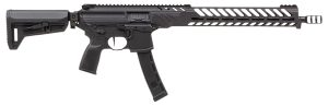 Sig Sauer RMPX16B935 MPX PCC 9mm Luger 35+1 16", Black, Slim M-Lok Handgaurd, Folding Magpul SL-K Stock, Three Chamber Comp, Timney Trigger, Ambi Controls