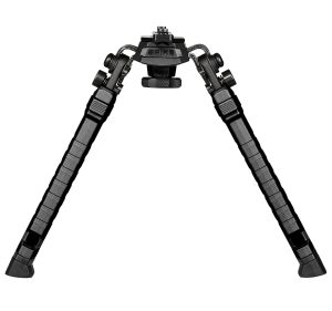 FAB Defense FXSPIKEMB Spike Tactical Bipod 7.09"- 9.88" Adj., Rotating & Tilting, Rubber Feet, Includes Leg Extensions, M-LOK Rail Compatible Black Polymer & Aluminum