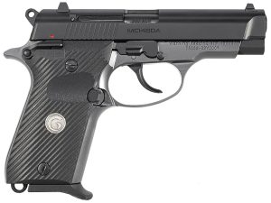Girsan 390817 MC14BDA  380 ACP 13+1 3.80" Black Steel Barrel, Black Serrated Steel Slide, Stainless Aluminum Frame w/Beavertail, Black Polymer Grip