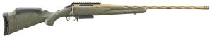 Ruger 46934 American Predator Gen II Full Size 6mm Creedmoor 3+1  22" Burnt Bronze Cerakote Threaded Barrel, Picatinny Rail Steel Receiver, Green Splatter Adjustable Synthetic Stock