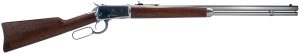 Heritage Mfg H9235724F9 92  38 Special +P/357 Mag 12rd 24" Stainless Polished Octagon Barrel, Stainless Polished Receiver, Fixed Hardwood Stock