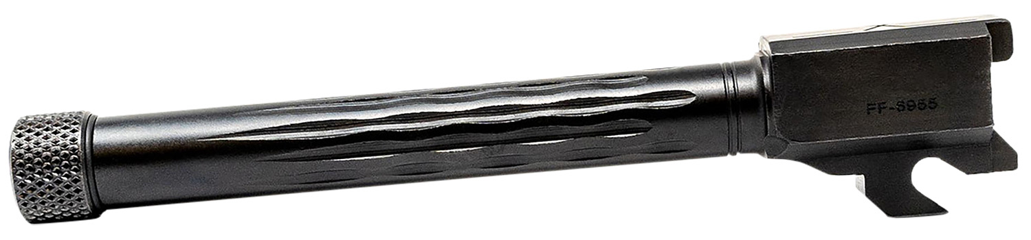 Faxon Firearms 320B910NFLOQT Match Series 9mm Luger Fluted Threaded Black Nitride Stainless Steel, Fits Sig P320