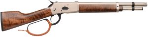 Gforce Arms GFLVR44PN Saddlehorn  44 Mag 5+1 12" Nickel Threaded Barrel & Receiver, Turkish Walnut Stock & Forend, Thread Protector
