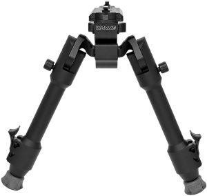 Warne 7904M Skyline Precision Bipod  Folding Black Aluminum/Steel