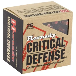 HORNADY CRITICAL DEFENSE 38SPCL+P 110GR FTX 25RD BX 250RD CASE