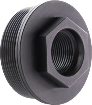 CMMG 11DB016 Zeroed HUB Mount Fits 5/8"x24 Stainless Steel Black