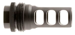 SilencerCo AC1733 ASR Muzzle Brake Black Steel with 5/8"-24 tpi Threads for 458 Cal