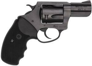 Charter Arms 13520 Mag Pug Large 357 Mag, 5 Shot 2.20" Black Ported Steel Barrel, Black Steel Cylinder & Frame w/Black Finger Grooved Rubber Grip