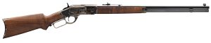 Winchester Guns 534228140 Model 1873 Sporter 44-40 Win 14+1 Cap 24" Octagon Barrel Color Case Hardened Rec Satin Oiled Walnut Fixed Pistol Grip Stock Right Hand (Full Size)