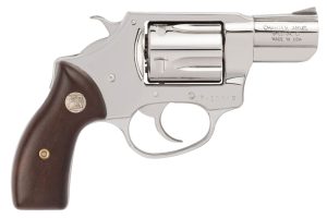 Charter Arms 73829 Undercover Small 38 Special, 5 Shot 2" High Polished Stainless Steel Barrel, Cylinder & Frame w/Wood Grip, Exposed Hammer