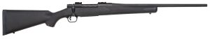 Mossberg 27877 Patriot  Full Size 25-06 Rem 5+1 22" Matte Blued Fluted Barrel, Drilled & Tapped Matte Blued Stainless Steel Receiver, Walnut Fixed Stock, Right Hand