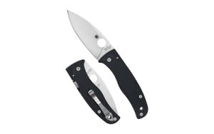 SPYDERCO BODACIOUS CF 3.63" BLK/SLV