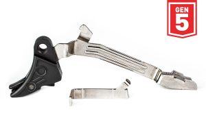 ZEV PRO Curved Face Glock Trigger Upgrade Bar Kit Gen5 Blk/Blk