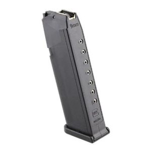 Glock Factory Handgun Magazine for Glock Model 19 9mm Luger 10/rd Black Bulk