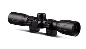 Konus KONUSFIRE 4x32mm Rifle Scope w/.22 Dovetail Mounting Rings 30/30 Reticle Black Matte