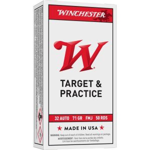 Winchester USA Handgun Ammunition .32 ACP 71 gr FMJ 50/ct
