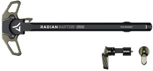 Radian Weapons R0665 Raptor  Charging Handle & 45/90 Talon Safety, Radian OD, Ambi Controls, Fits Mil-Spec AR-15/M16 Platform