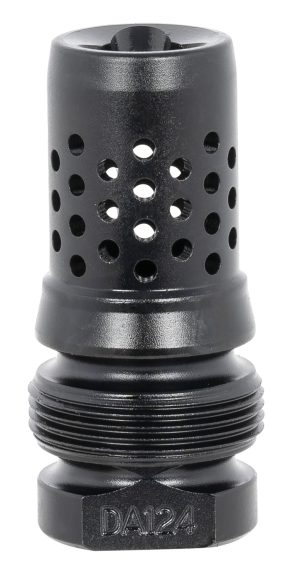 Dead Air DA124 Xeno Muzzle Brake Black Nitride 4140 Steel with 5/8"-24 tpi Threads
