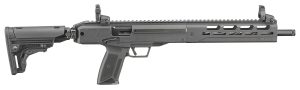 Ruger 19300 LC Carbine  5.7x28mm 16.25" Threaded Barrel 20+1, Black, Folding Stock, OEM Flip-Up Sights