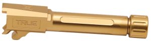 True Precision Inc TPP365BXTG Sig P365 9mm 3.10" Threaded Gold TiN Stainless Steel, Fits Sig P365/P365 SAS/P365X