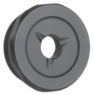 Jk Armament JK155PROEC30 155 Pro Flash Reducer End Cap 30 Cal 1.375"x24 Ti6AL4V Titanium Black