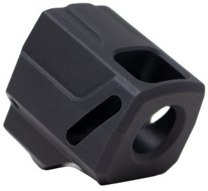Faxon Firearms FFPACOMPSSS01 EXOS-525 Compensator Black Nitride 6061 Aluminum 1/2"x28 Threads 1.125" OAL Compatible w/ Sig Sauer P365/P365 XL