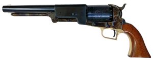 Cimarron CA020C00 1847 Walker Dragoon US 44 6 Shot 9" Blued Steel Barrel Blued Engraved Cylinder Color Case Hardened Steel Frame Walnut Grip Exposed Hammer