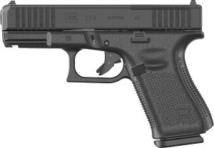 Glock PV2350203MOS G23 V MOS 40 S&W 13+1 4.02" Black GMB Barrel, Black nDLC Steel Optic Ready/Serrated Slide, Black Polymer Frame w/Accessory Rail, Interchangeable Backstrap Grip, Ambidextrous
