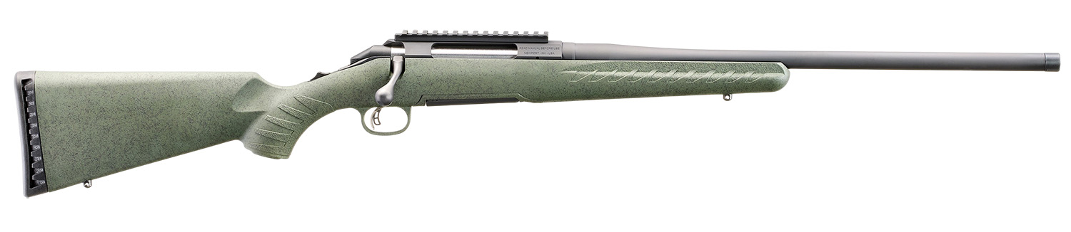 Glenfield 52005 Model A Full Size 6.5 Creedmoor 4+1 20" Matte Black Threaded Barrel, Matte Black Alloy Steel Receiver w/Picatinny Rail, Moss Green Splatter Fixed Synthetic Stock, Thread Protector