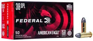 FEDERAL 38 SPL 158GR RN 50 RD/BX 20 BX/CS