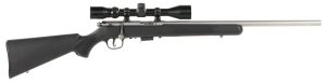 Savage Arms 95200 93 FVSS XP Full Size 22 WMR 5+1 21" Matte Stainless Heavy Barrel, Matte Drilled & Tapped Stainless Steel Receiver, Matte Black Fixed Synthetic Stock, 3-9x40mm Duplex, Right Hand