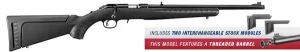 RUGER AMERICAN RIMFIRE STND 17 HMR RFL 18" BLK SYN