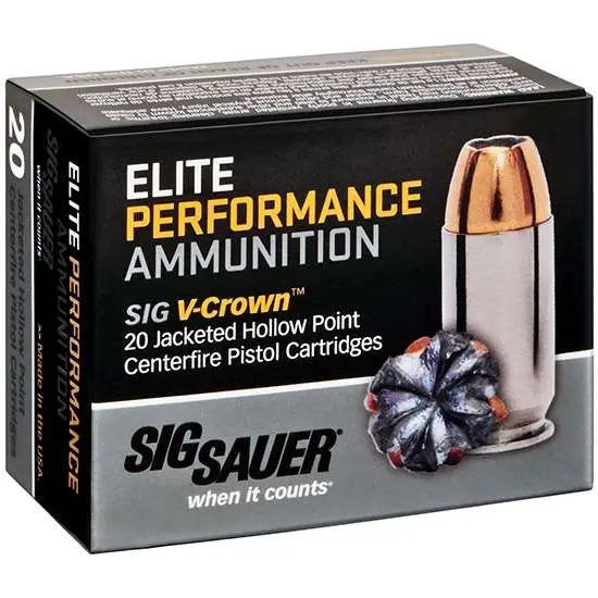 SIG SAUER V-CROWN 45ACP 185GR JHP 20RD BX 200RD CASE - Image 5
