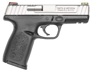 Smith & Wesson 11908 SD40 VE *CA Compliant Compact Frame 40 S&W 10+1 4" Stainless Steel Barrel, Satin Serrated Stainless Steel Slide, Matte Black Polymer Frame w/Picatinny Rail, Black Textured Grip