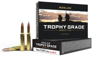 Nosler 47118 Trophy Grade  7x57mmMauser 140gr Nosler AccuBond 20 Per Box/10 Case