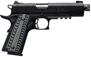 Browning 051820490 1911-22 Black Label SR Full Size 22 LR 10+1, 4.88" Stainless Steel Threaded Barrel, Matte Black Serrated Slide & Polymer Frame w/Beavertail & Picatinny Rail