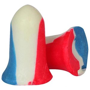 Howard Leight Shooter's Earplugs 33NRR Red White Blue 100 Pairs