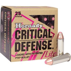 HORNADY CRITICAL DEFENSE 38SPCL 90GR LITE FTX 25RD BX 250RD CASE