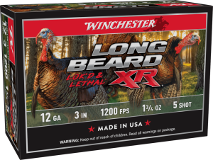 WINCHESTER LONG BEARD XR 12G 3" 1-3/4OZ 5SHT 10RD BX 100RD CASE