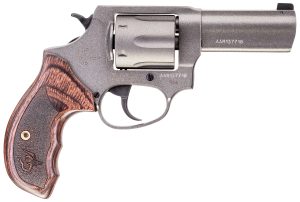 Taurus 2-8563CNS 856 Defender Small 38 Special +P 6 Shot 3" Tungsten Cerakote Stainless Steel Barrel, Cylinder & Frame, Altamont Wood Grip, Transfer Bar Safety, Exposed Hammer