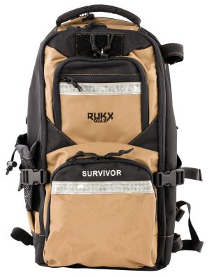 Rukx Gear ATICTSURT Survivor Backpack Tan 600D Polyester
