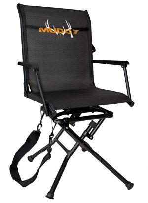 Muddy MUDMGS400 Swivel Ease  Ground Seat Black Steel
