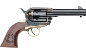 Pietta HF45USM434/COMB 1873 Great Western II U.S. Marshal 45 Colt (Long Colt) 6rd 4.75" Blued Steel Barrel & Cylinder Blued Steel Frame, Walnut Engraved Grip, Exposed Hammer, Includes 45 ACP Cylinder