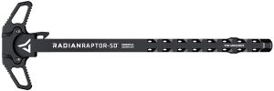 Radian Weapons R0012 Raptor SD Ambi Charging Handle, Black, Gas Ported Shaft, Fits Mil-Spec AR-10/SR-25 Platform