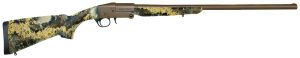 Charles Daly 930337 101  Full Size 410 Gauge Break Open 3" 1rd 26" Flat Dark Earth Cerakote Steel Barrel & Receiver, Fixed TrueTimber Prairie Synthetic Stock