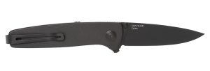 S.O.G SOG11150143 Twitch III 3.10" Folding Drop Point Plain Black TiNi 154CM SS Blade, Black Aluminum Handle