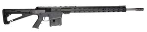 Great Lakes Firearms GL10LA300SSBLK AR-10  300 Win Mag 5+1 24", Black, 20" M-Lok Handguard Fixed Hogue OverMolded Stock, A2 Grip, Muzzle Brake