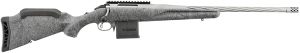 Ruger 46908 American II  Full Size 204 Ruger 10+1 20" Gun Metal Gray Cerakote Spiral Fluted Threaded Barrel & Alloy Steel Receiver w/Picatinny Rail, Gray Splatter Adj LOP Synthetic Stock